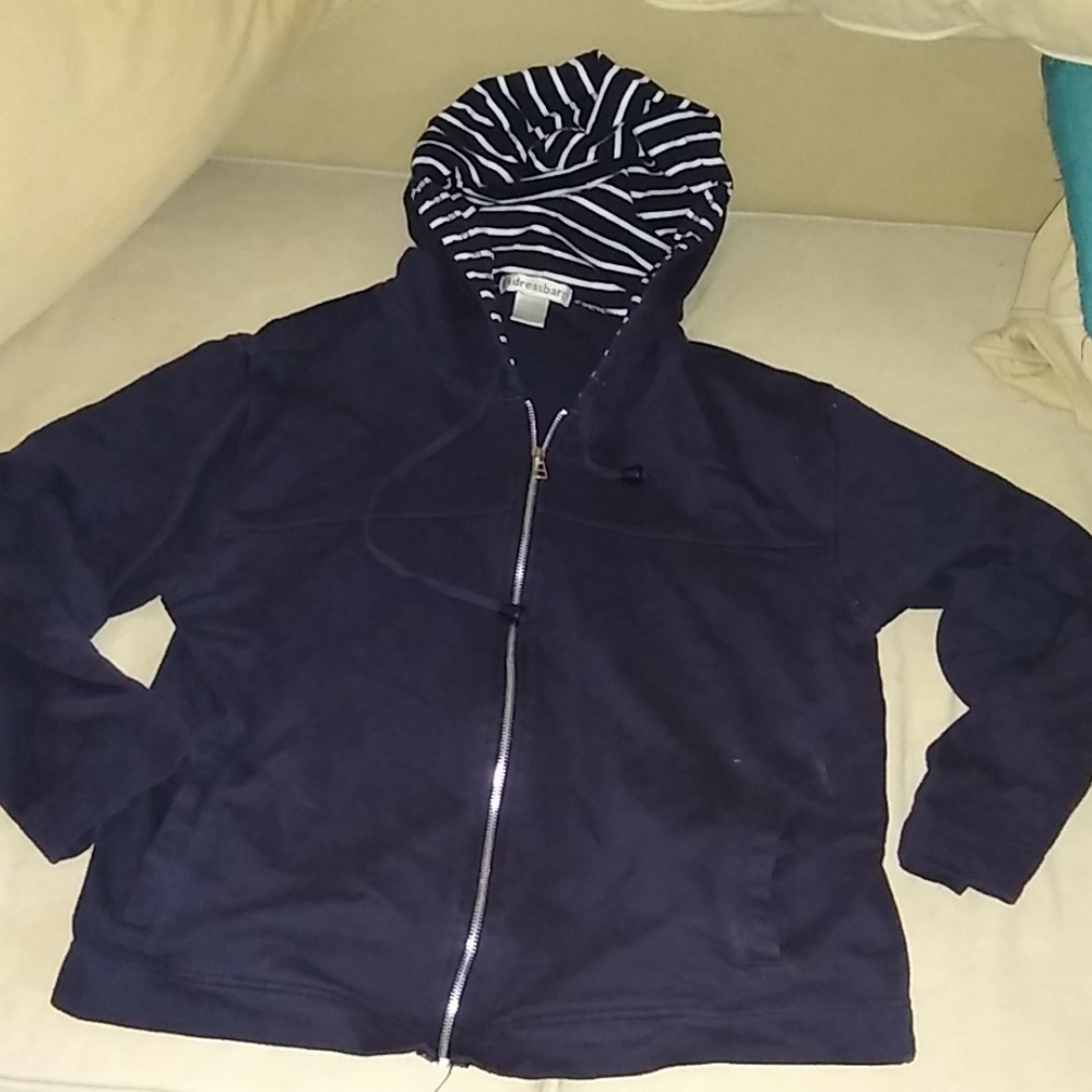 Dressbarn Zip Up Sweater. Size L